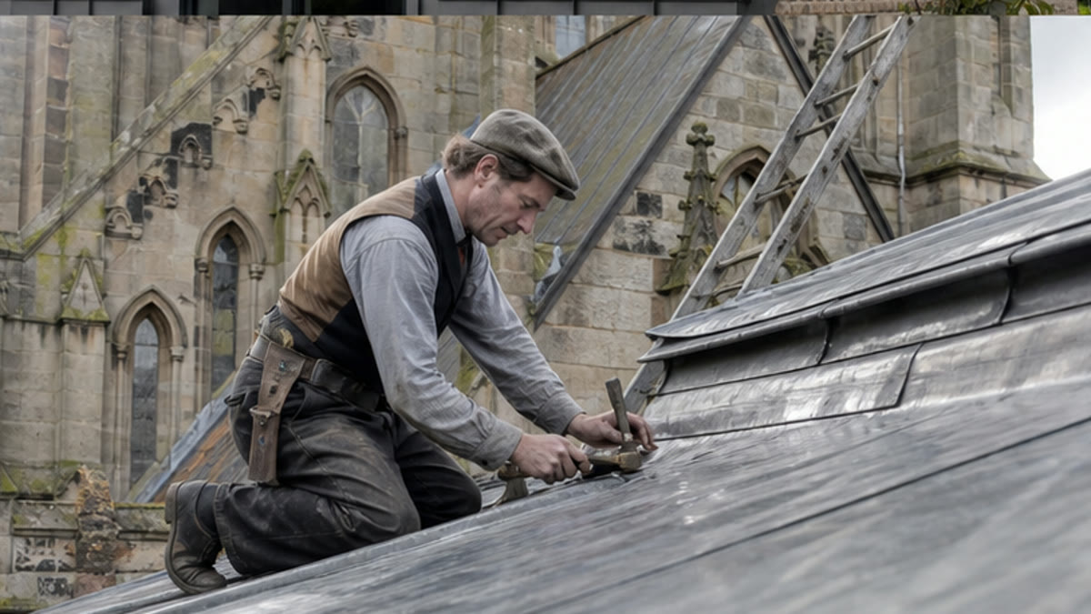 Historical reconstruction of traditional British lead roofing